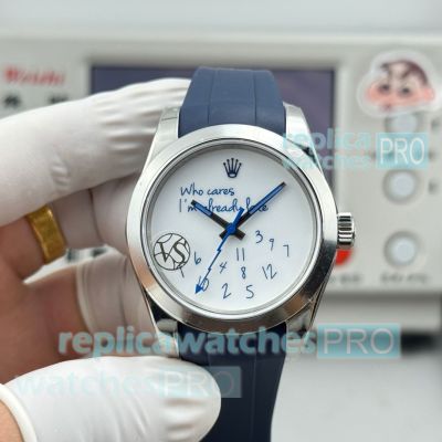 VS Factory Super Replica Rolex Milgauss Who cares I'm already late Swiss 3131 watch 